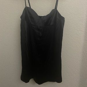 Black Satin Wild Fable Dress